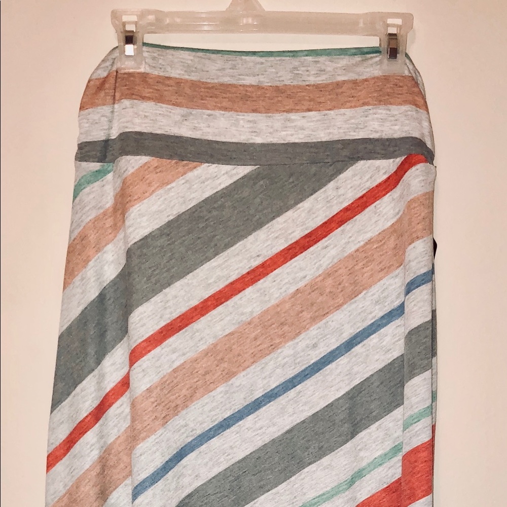 Multi-color Striped Maxi Skirt NWT